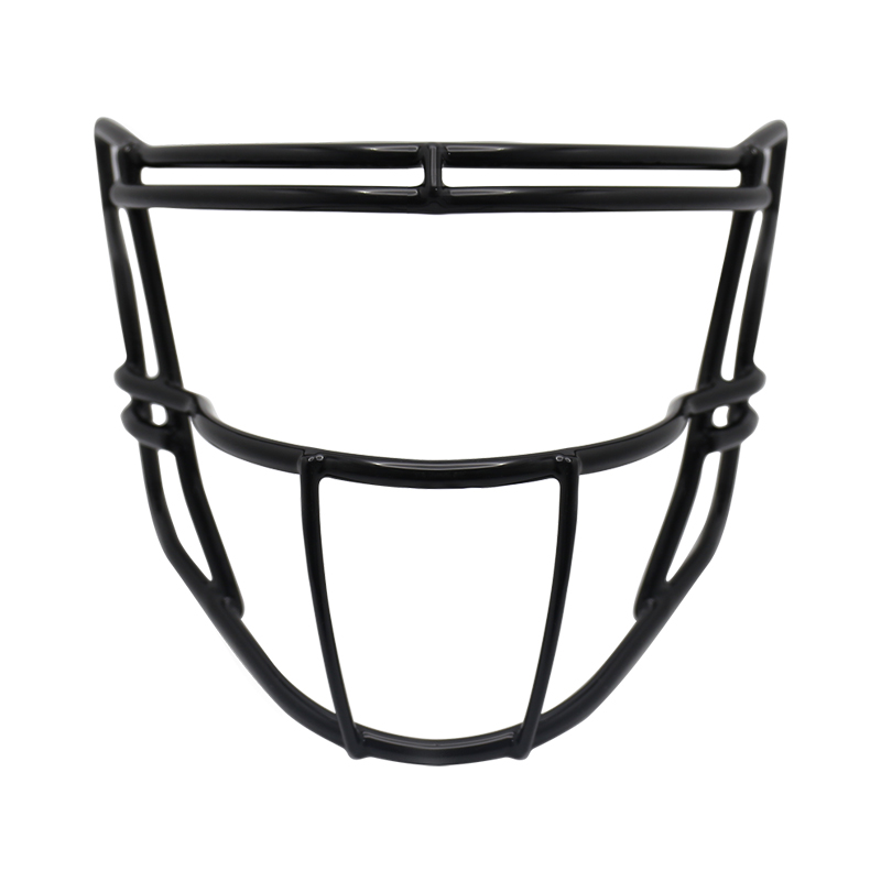 Black Iron Football-Helm-Gesichtsmaske mit PVC-Beschichtung – dauerhafter Schutz für Sportler