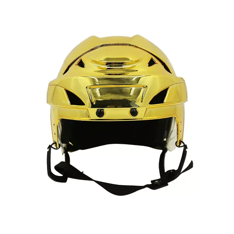 Hockeyspieler-Helm mit elektrolytischem Gold